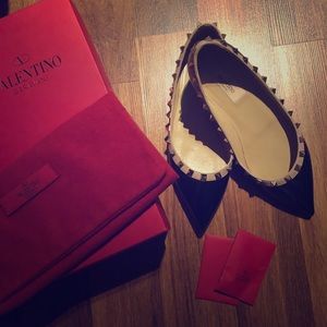 Valentino Rockstud flat shoes